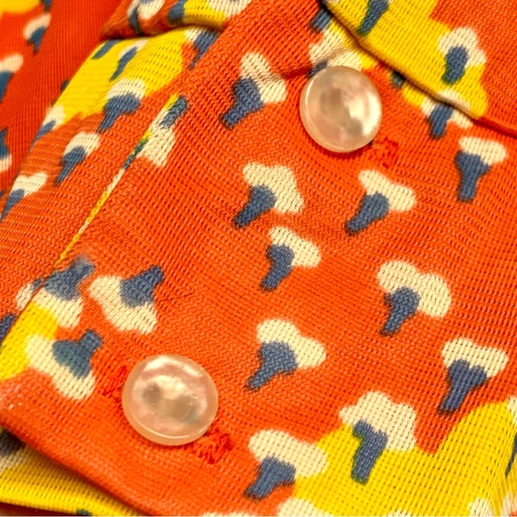 f u n k y :: True Vintage Mod Unique Floral Buttoned Shirt Dress - Picture 7 of 15